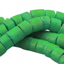 Coconut Beads disc 8mm Fern green